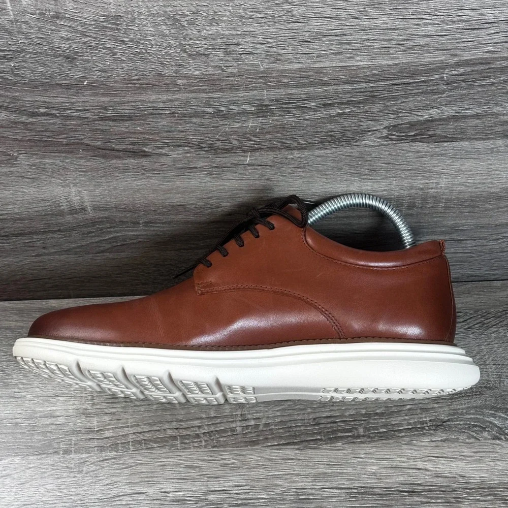 Cole Haan Grand+ Ultra Oxford Dress Shoes Mens 8 British Tan Leather NEW